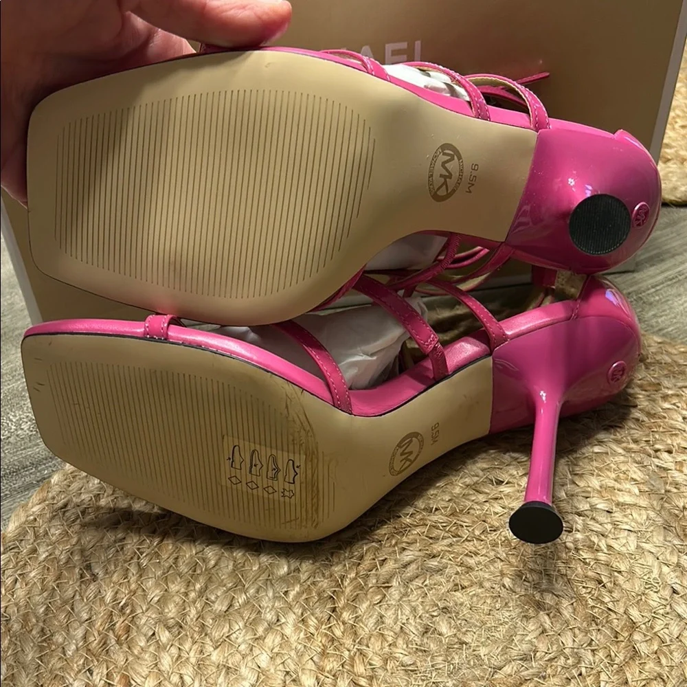 Michael Kors Pink Cerise Heels - Picture 5 of 10